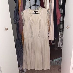Tan dress banana republic size 14